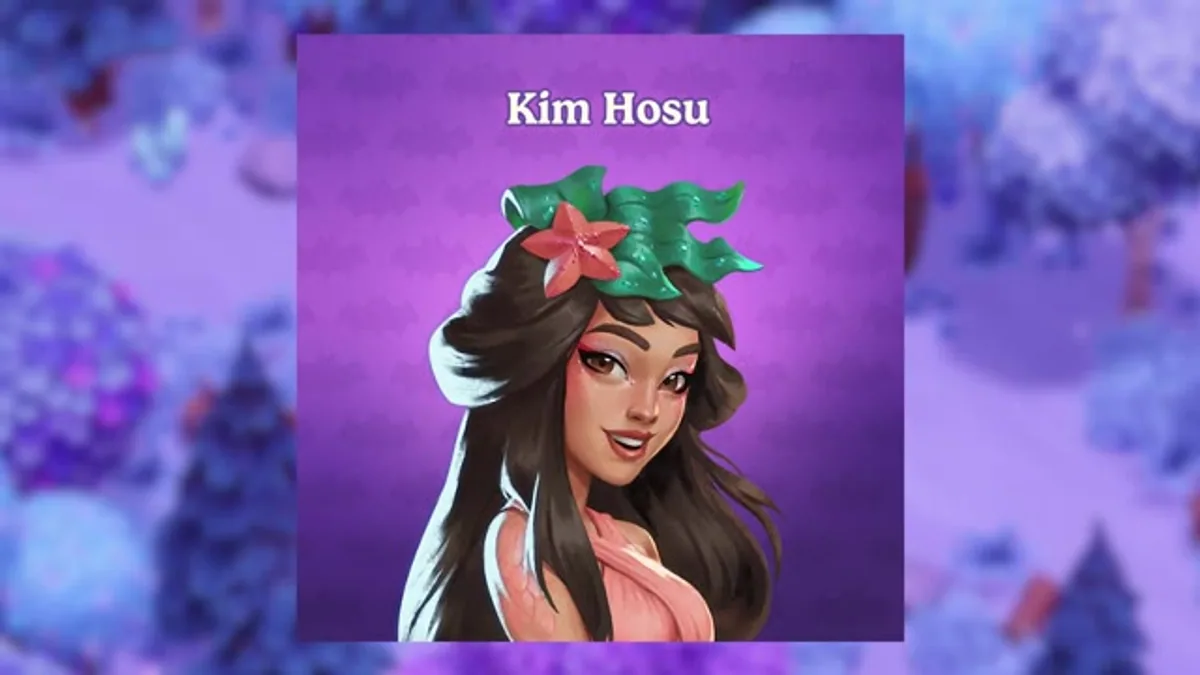 Kim Hosu's character portrait shown during a Moonlight Peaks romance overview video.