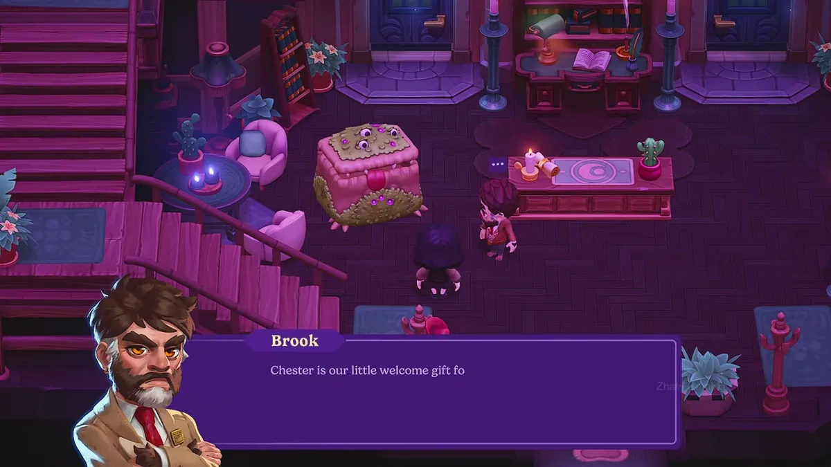 A full-release water and exploration frame represents the story route used to reach Luna Bay and meet Kim.