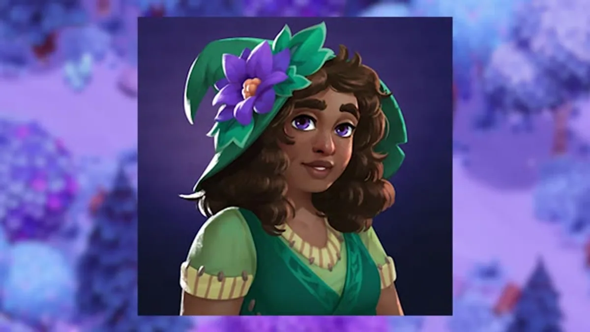 Luna's character portrait shown during a Moonlight Peaks romance overview video.