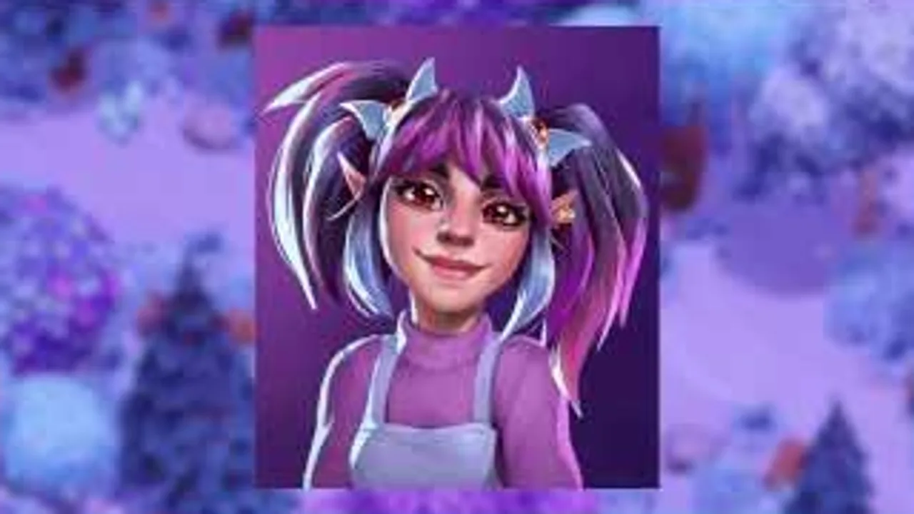 Mina Ambrosia's portrait shown during a Moonlight Peaks romance-candidate overview.